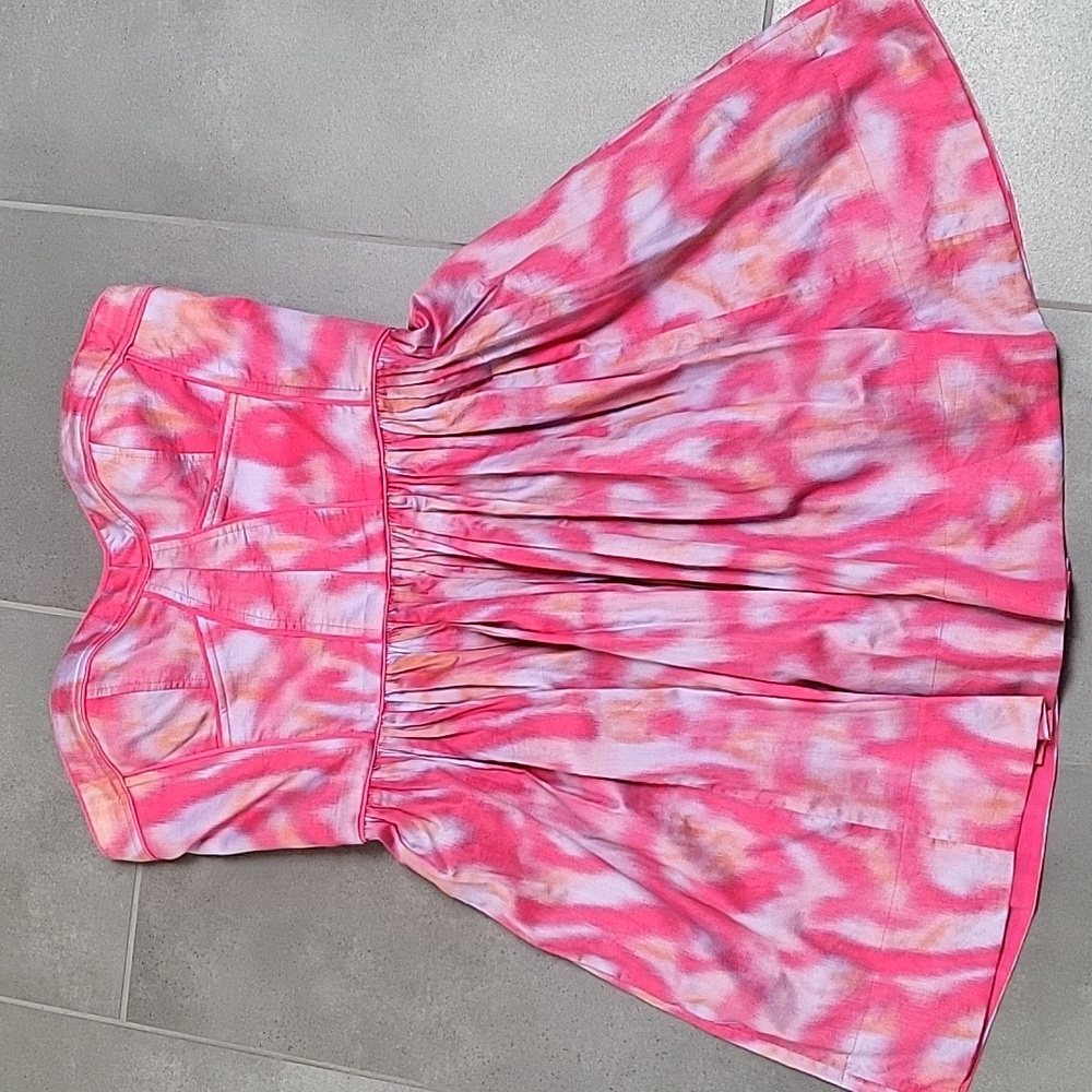 Rebecca Taylor Hot Pink and Purple Mini Dress